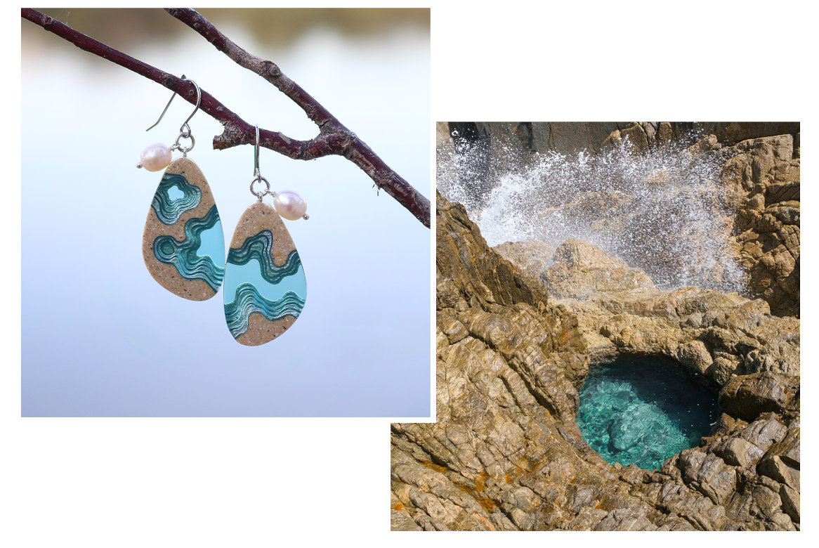 Rockpool Earrings and coastline inspiration