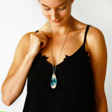 Fjord pendant on model