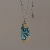 Fjord necklace hanging